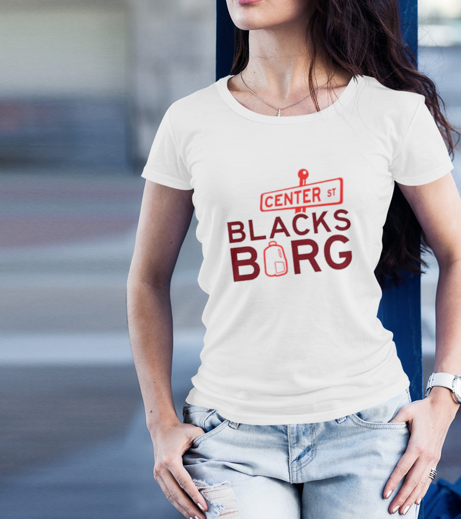 Center St Blacks Borg Street Sign Backpack T-Shirt