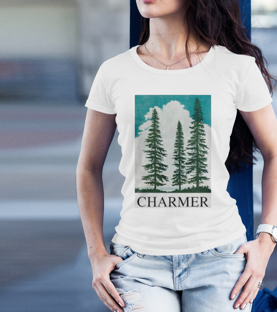 Charmer Pine Trees Forest Scene T-Shirt