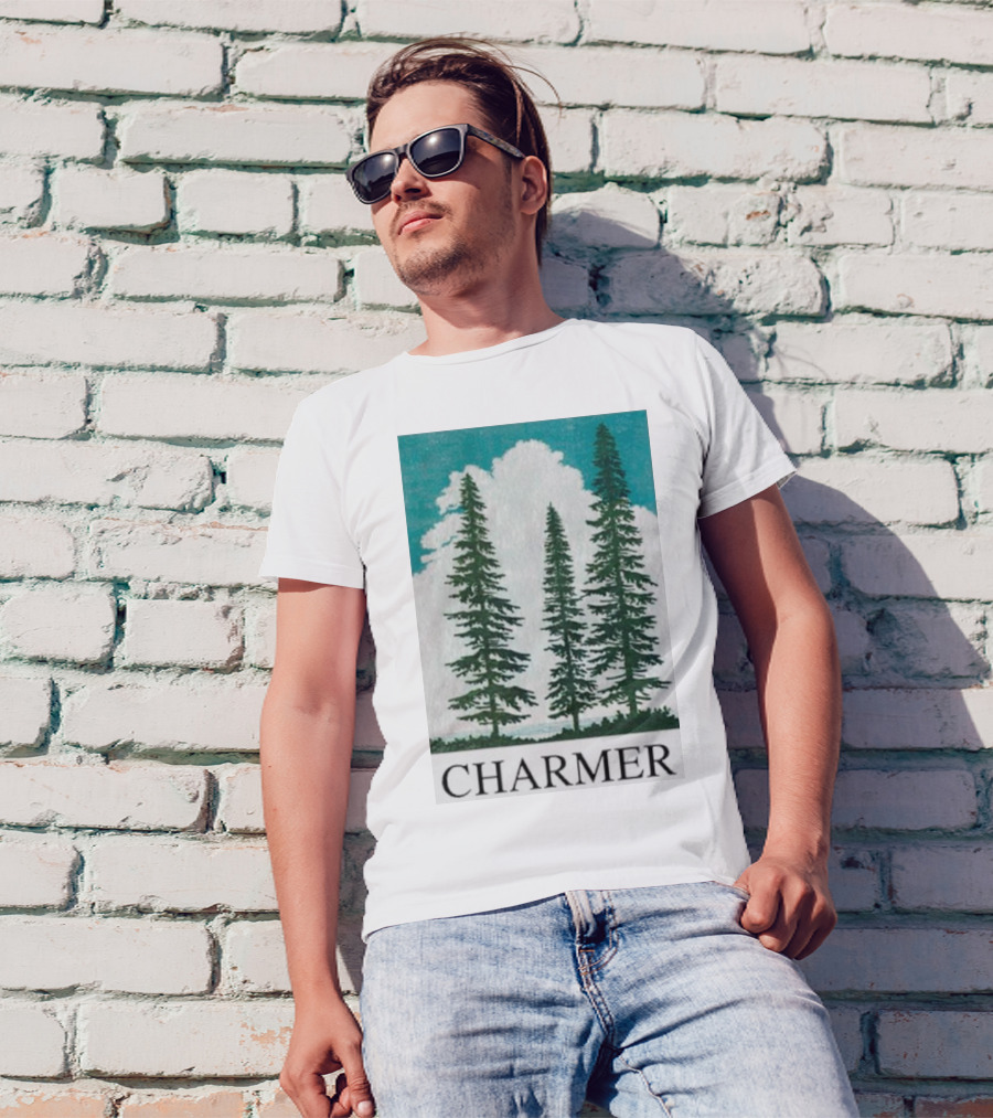 Charmer Pine Trees Forest Scene T-Shirt