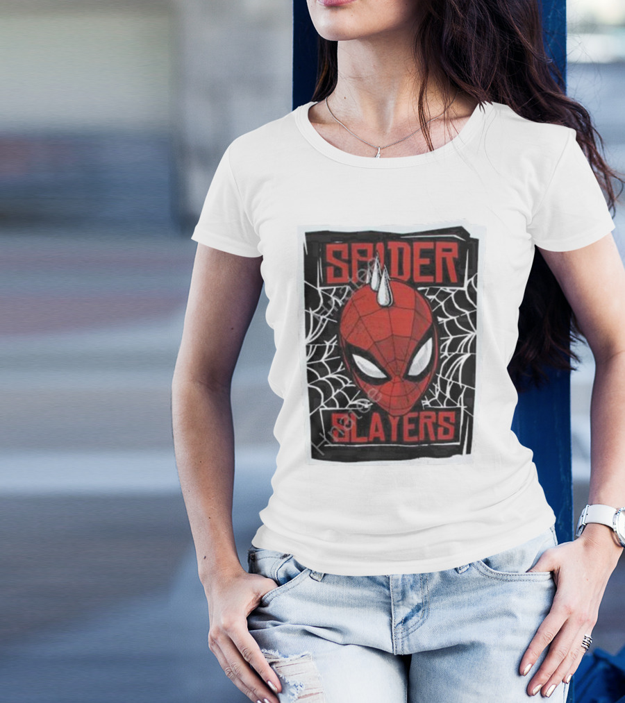 Spider Punk Merch Spider Slayers Web Head T-Shirt