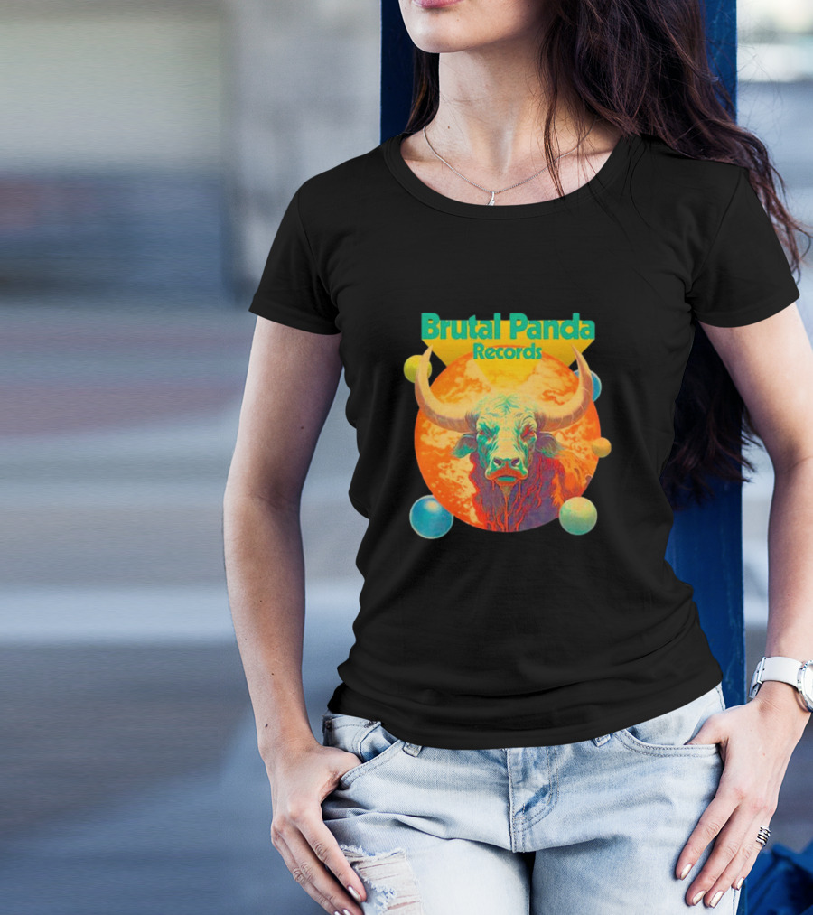 Brutal Panda Records Cosmic Taurus Planetary Aura T-Shirt