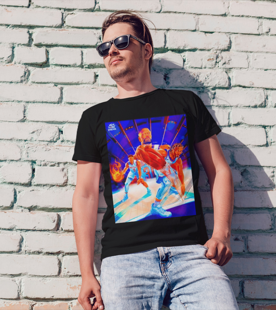 New York Forever Basketball Fireball Legends Stadium Action T-Shirt
