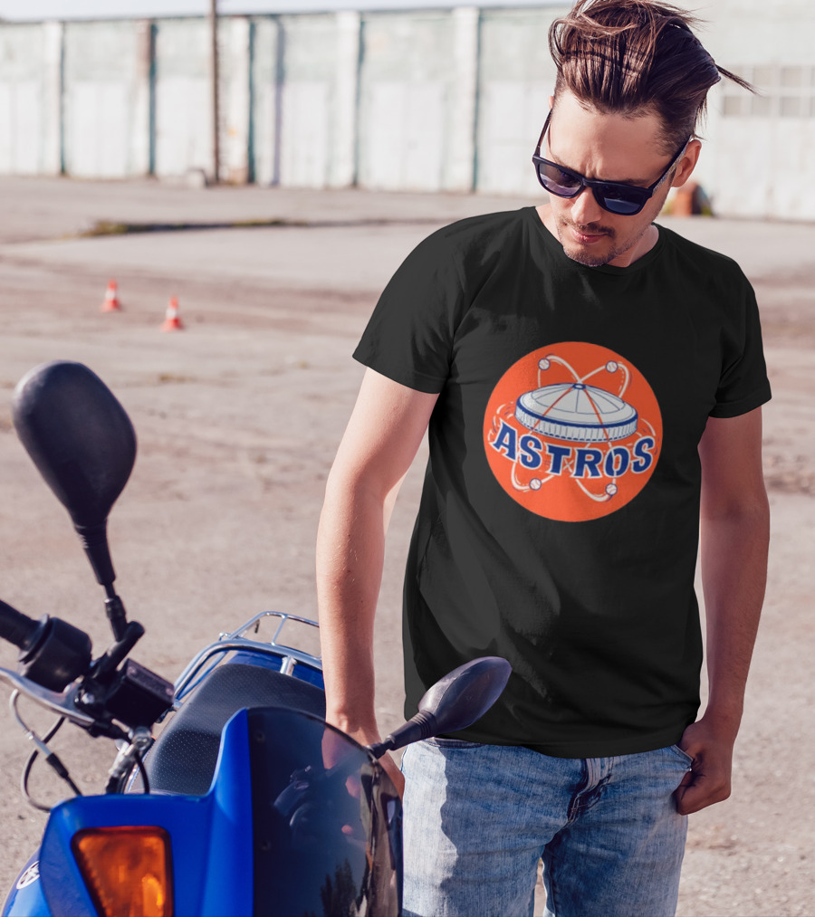 Astros Houston Baseball Retro Dome Circle T-Shirt