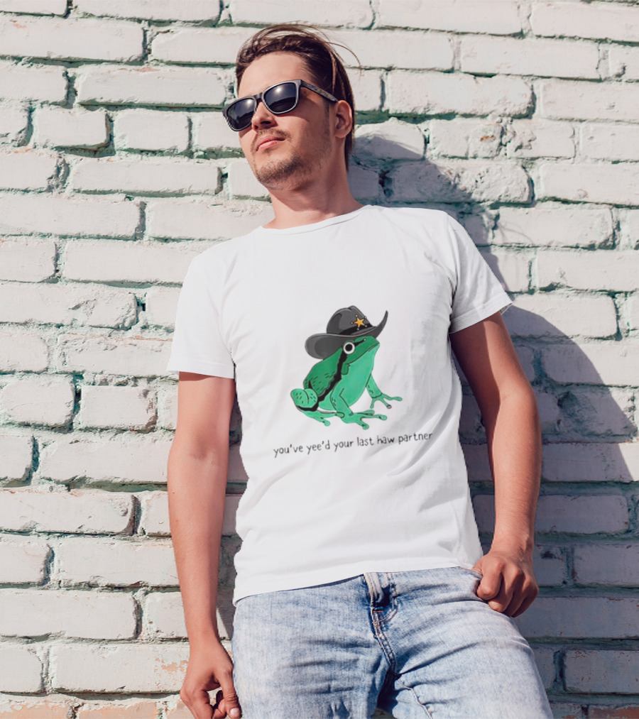 Frogs Cowboys You've Yee'd Your Last Haw Partner Deputy Sheriff Frog T-Shirt