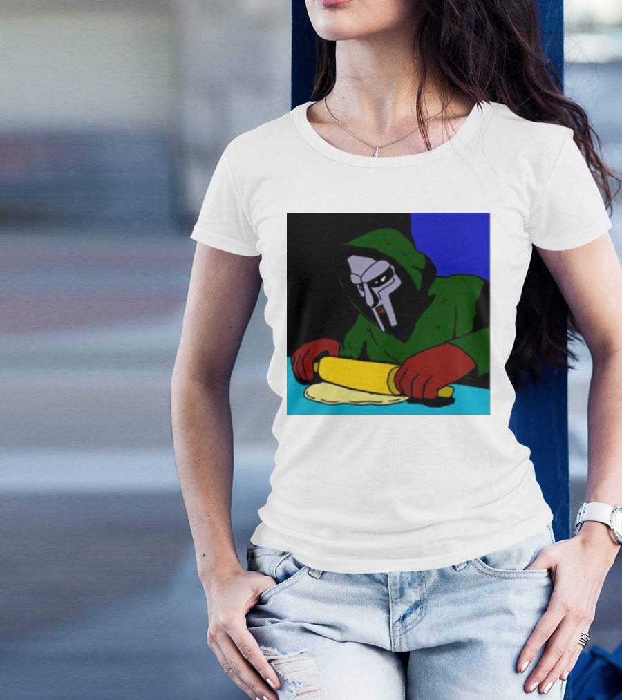 Mf Doom Bistro Rolling Dough Masked Chef Scene T-Shirt
