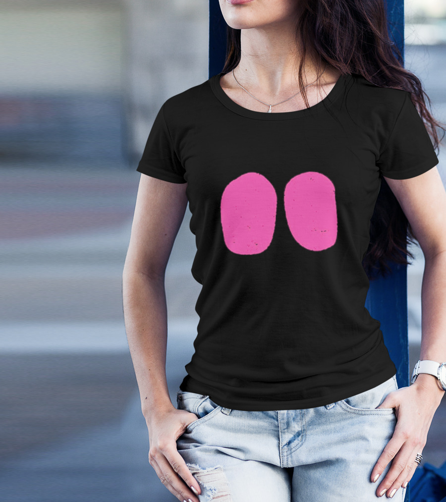 Night Rider Eyes Neon Pink Ovals T-Shirt