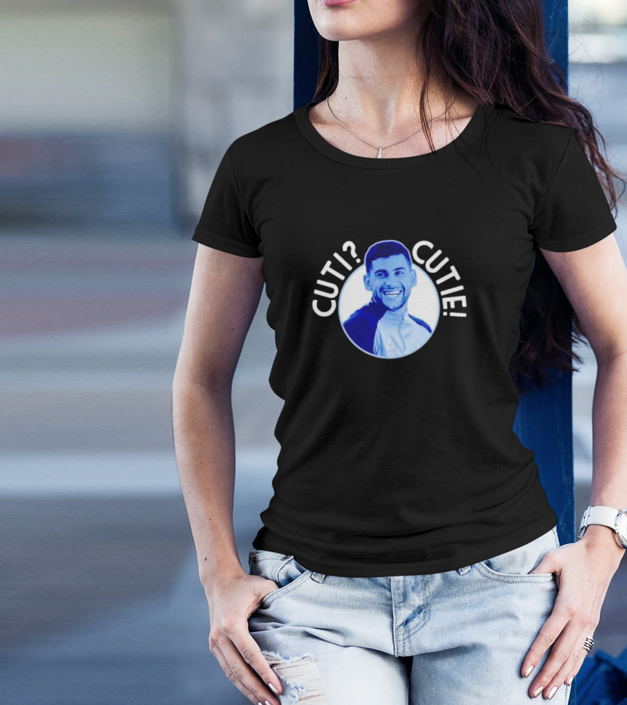Cuti? Cutie Cristian Romero Blue T-Shirt