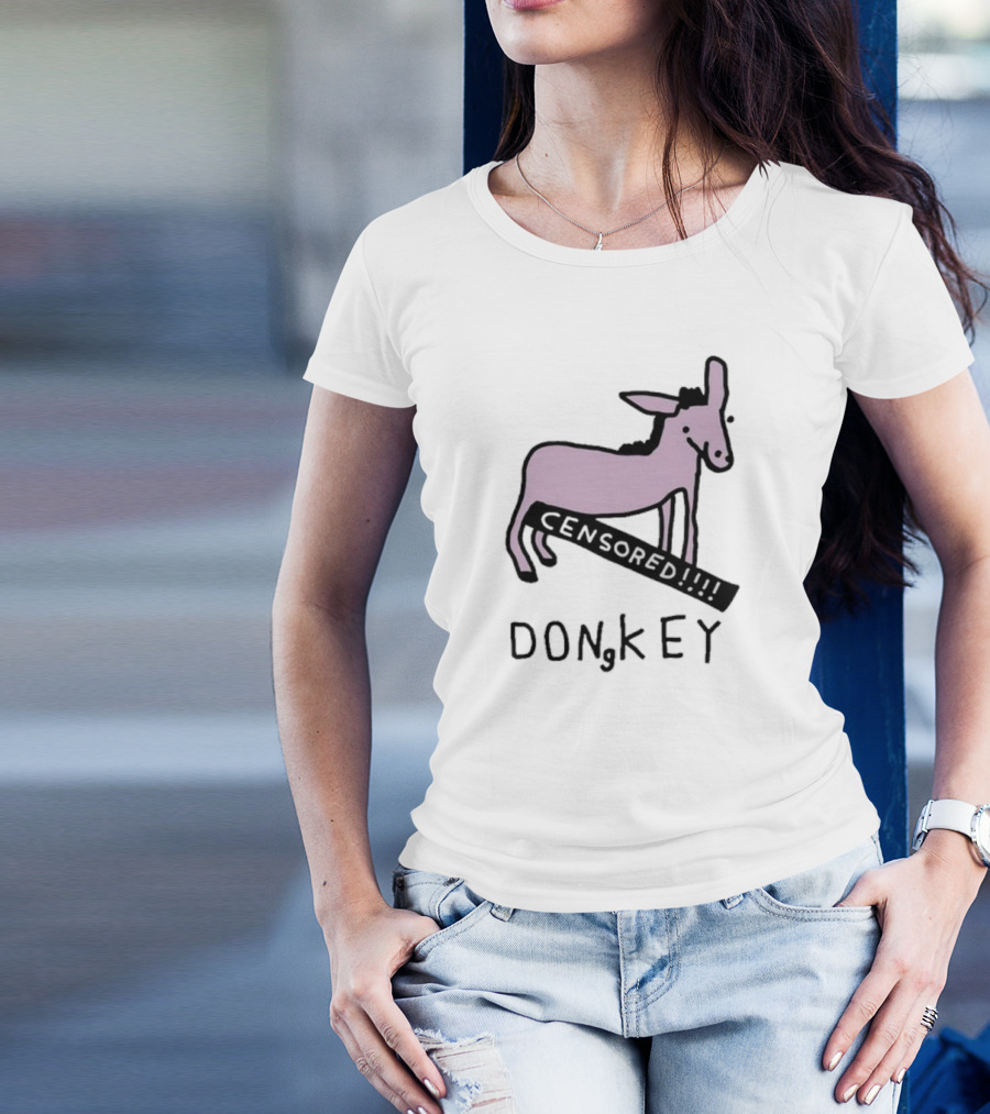 Censored Donkey Humor Play On Words T-Shirt