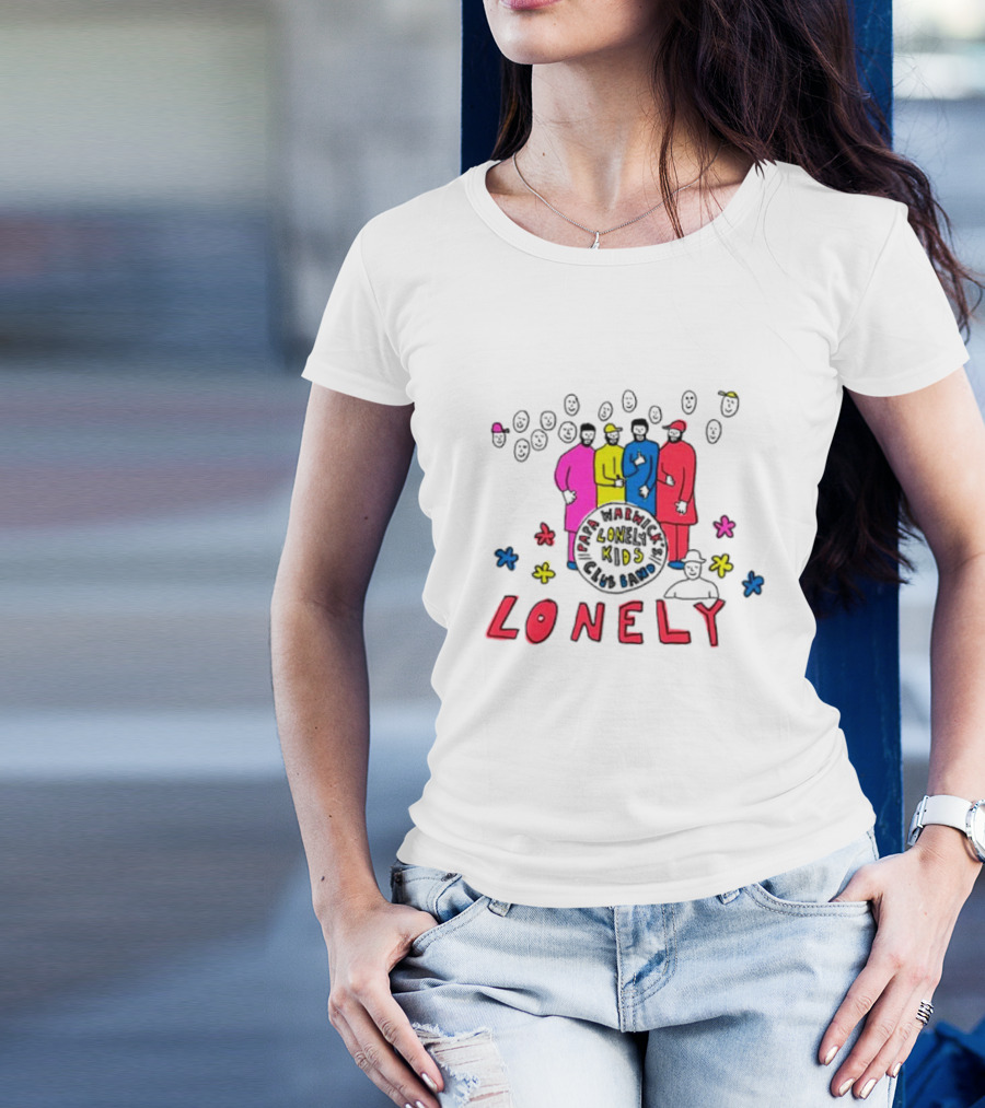 Lonely Kids Club Band Happiness Smiley Faces T-Shirt