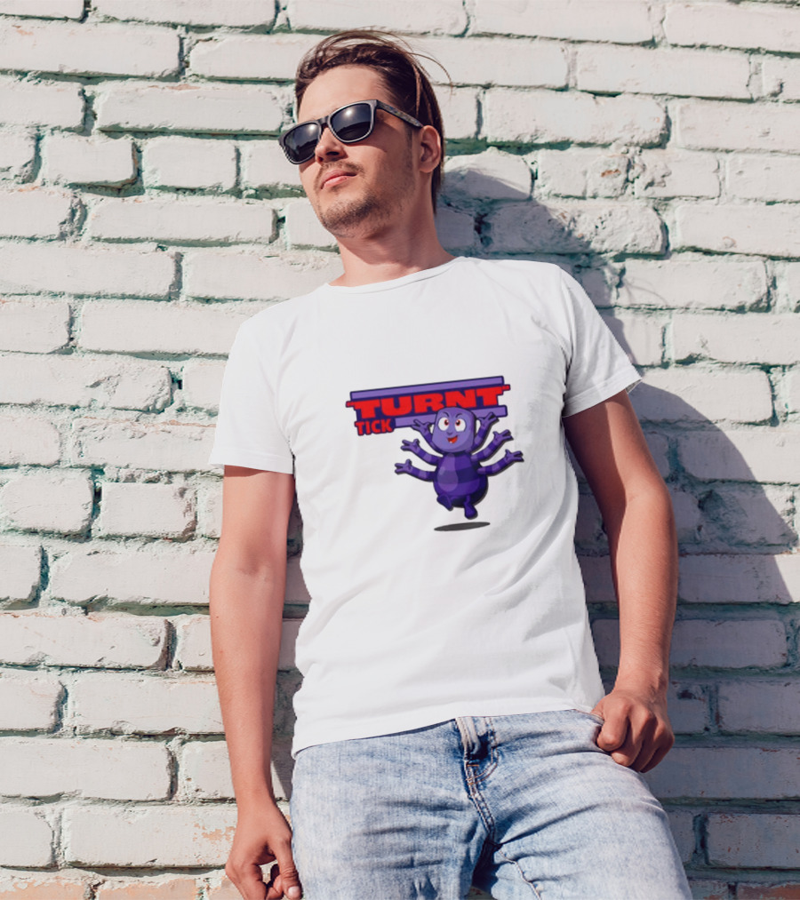 Turnt Tick Character Purple Cartoon T-Shirt