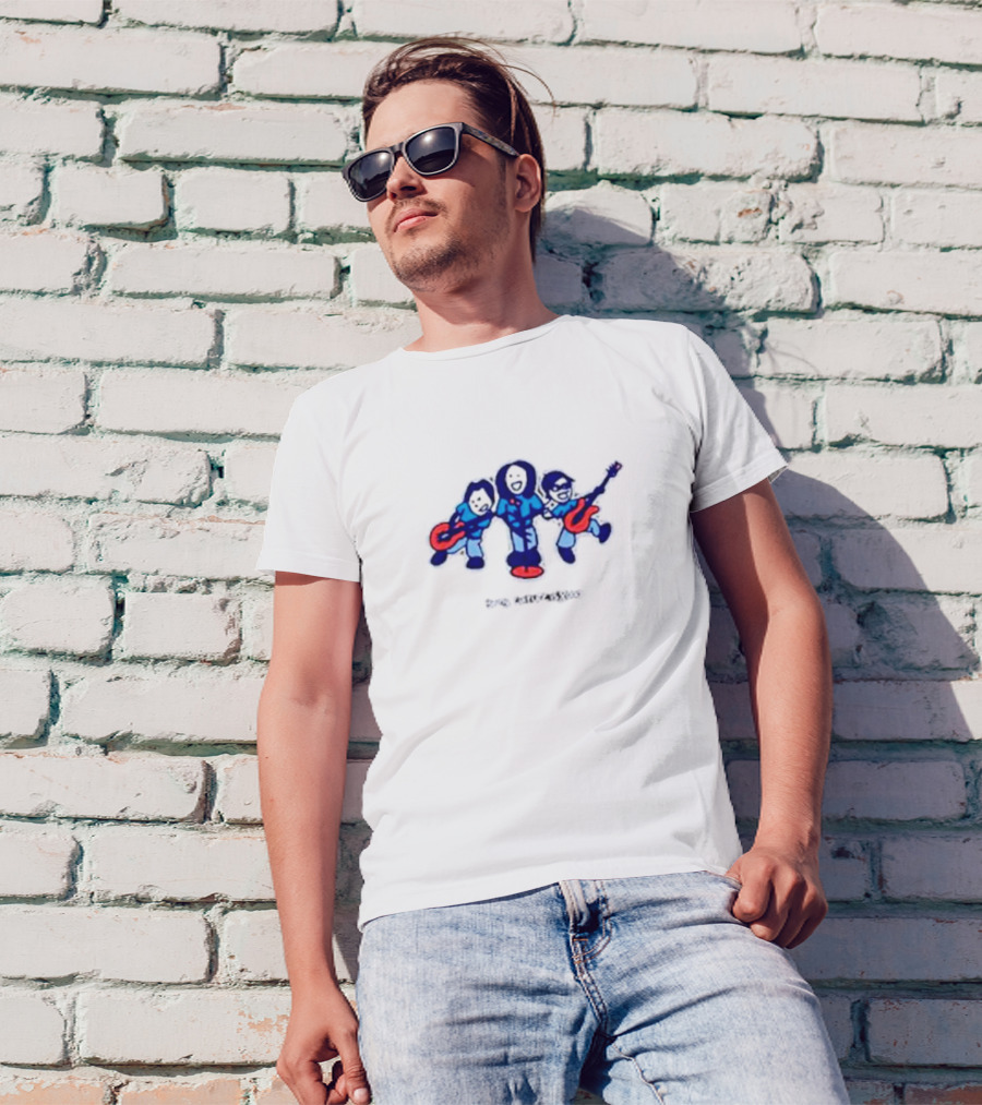 Young Culture Is Good Band Cartoon Trio T-Shirt