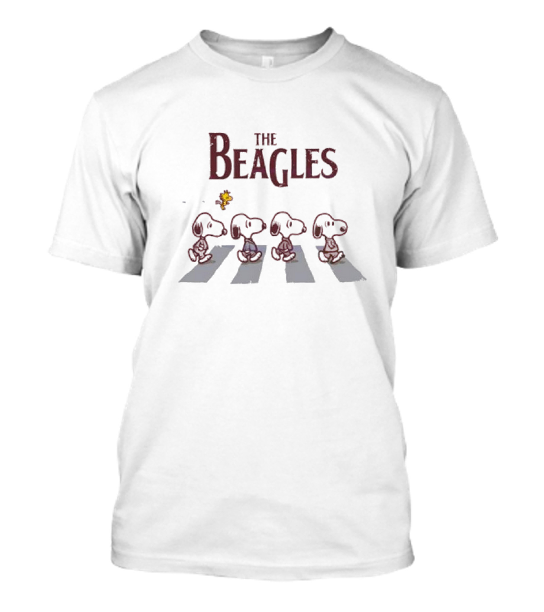 The Beagles Snoopy Abbey Road Crossing T-Shirt