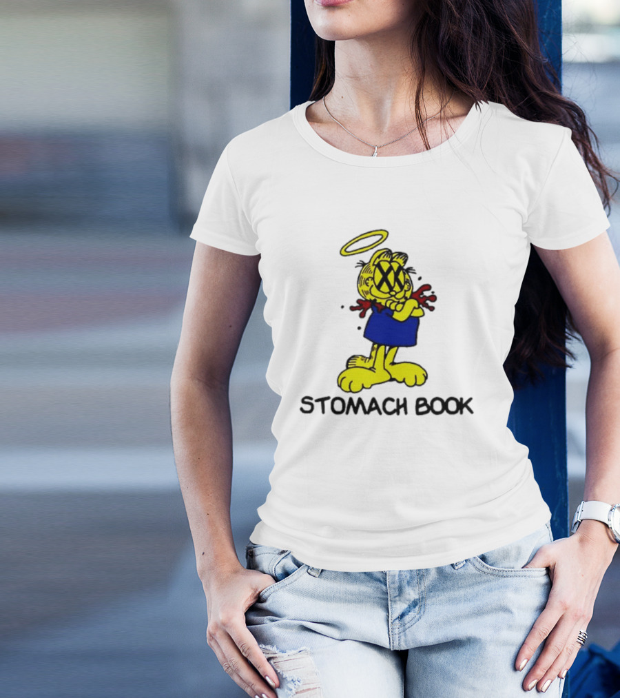 Garfield Stomach Book Halo Lasagna T-Shirt