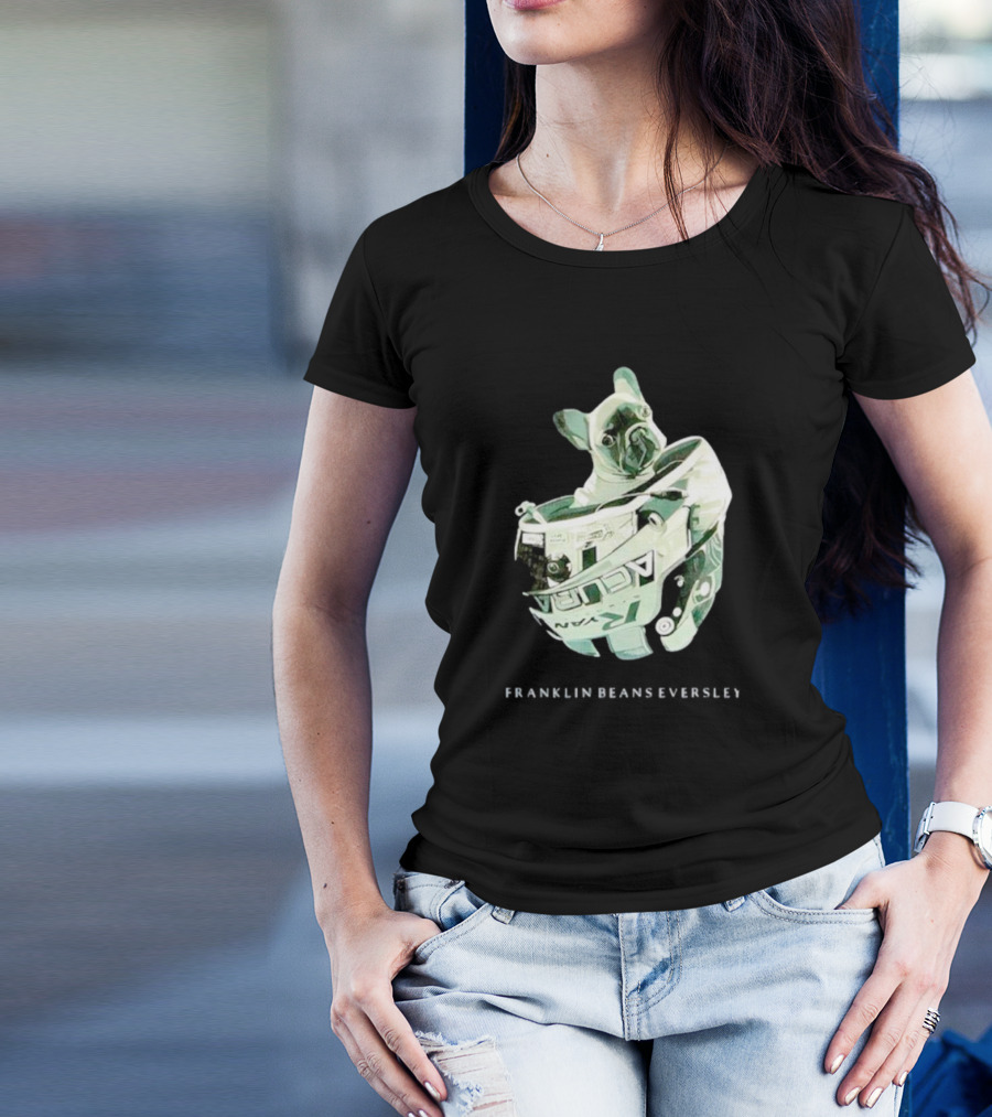 Franklin Beans Eversley Bulldog In Racing Helmet T-Shirt
