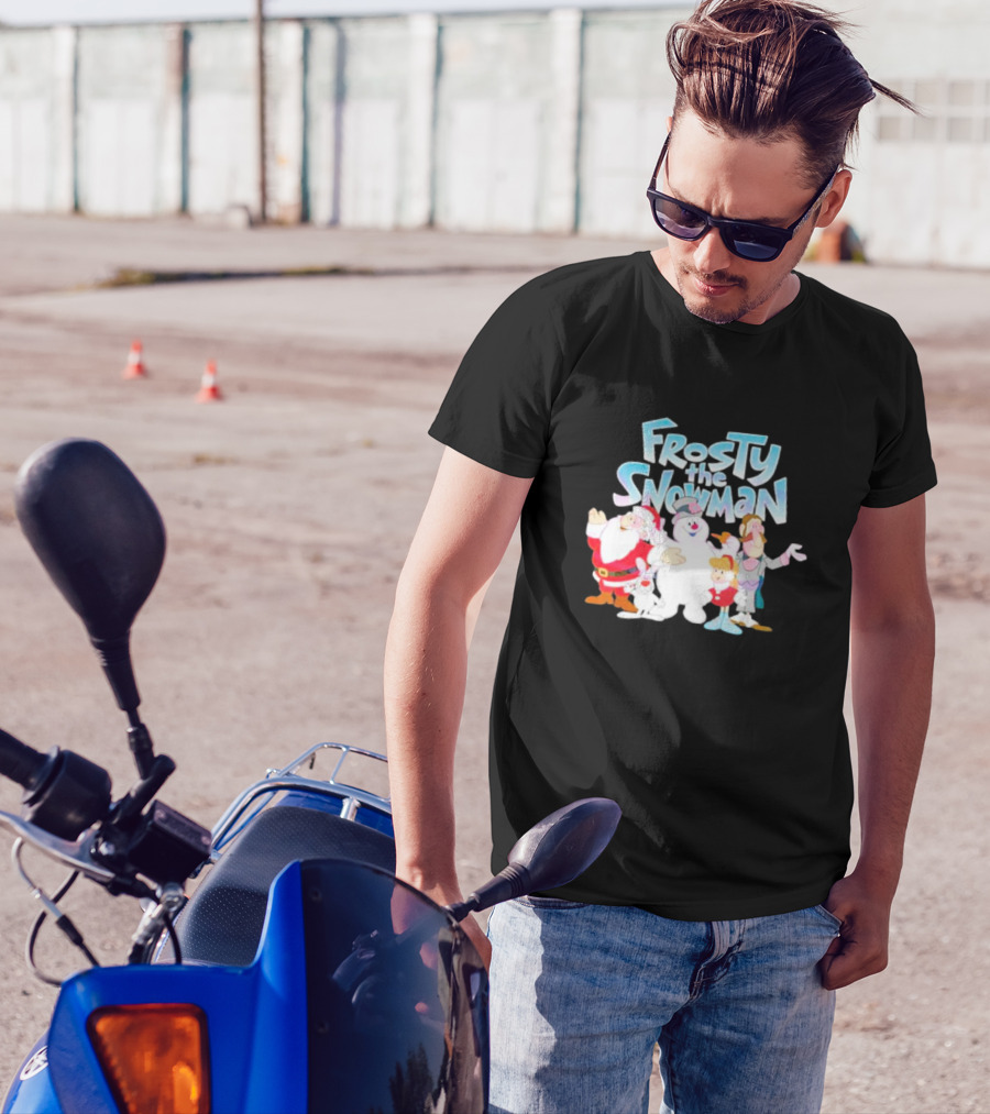 Frosty The Snowman Santa Bunny Friends T-Shirt