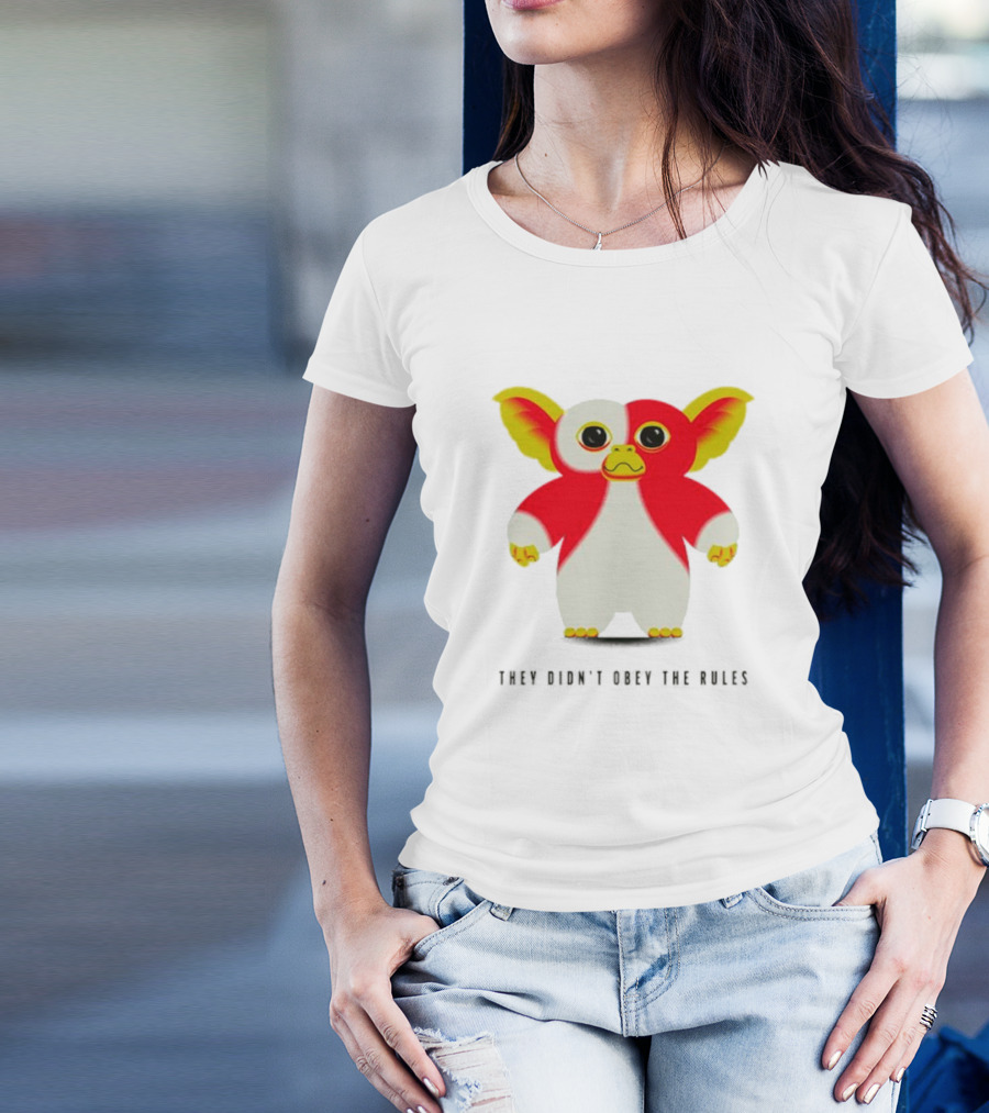 Gremlins They Didn't Obey The Rules Red And Yellow Creature T-Shirt