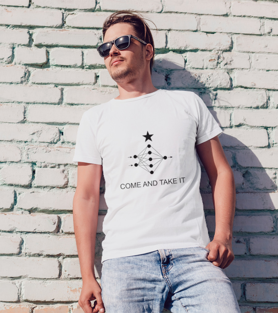 Neural Network Diagram Star Come And Take It T-Shirt