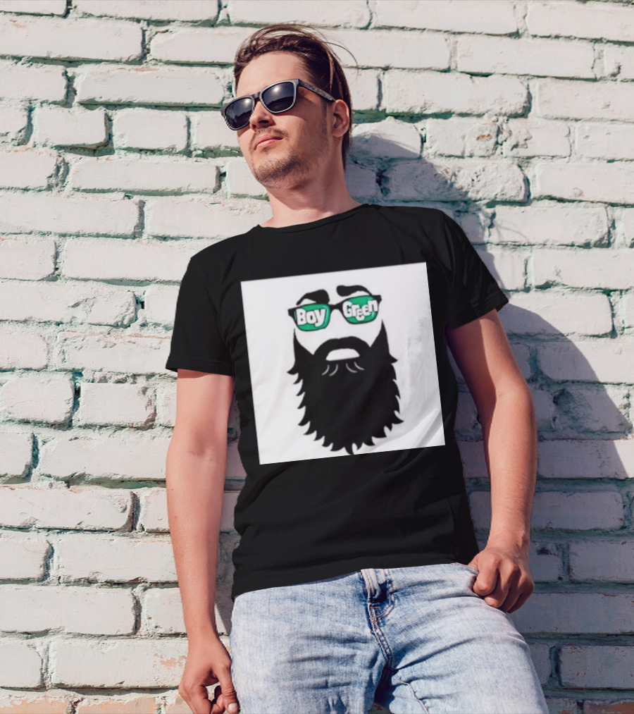 Boy Green Bearded Sunglasses T-Shirt