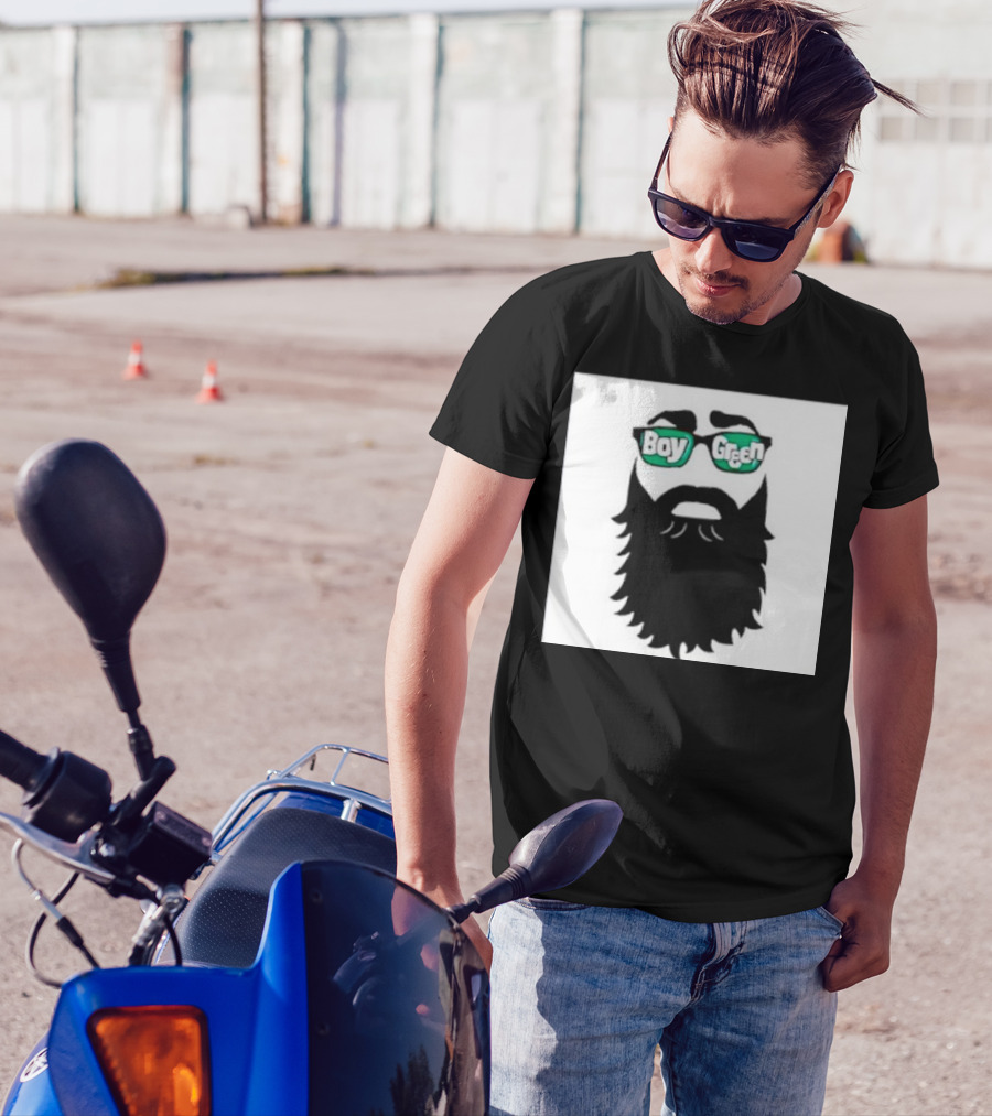 Boy Green Bearded Sunglasses T-Shirt