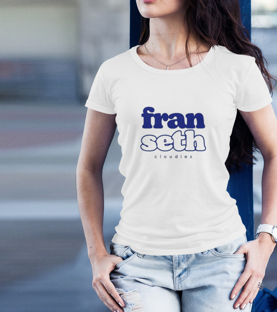 Fran Seth Cloudies Classic Text T-Shirt
