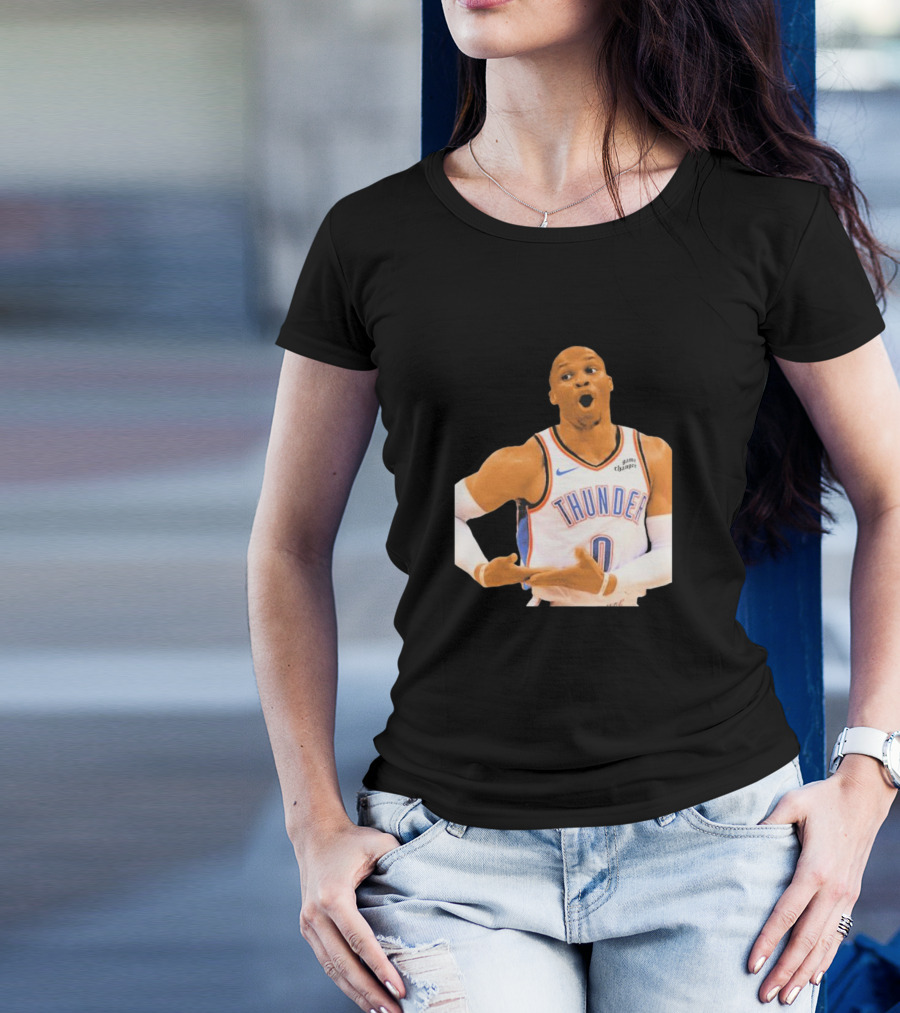 Thunder Rock The Baby Basketball Gesture Oklahoma City Thunder T-Shirt