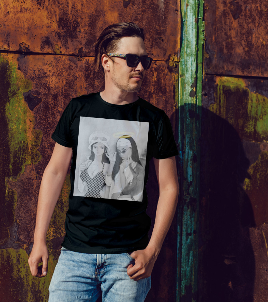 Aaliyah X Nico Robin One Piece Halo Bandana Duo T-Shirt