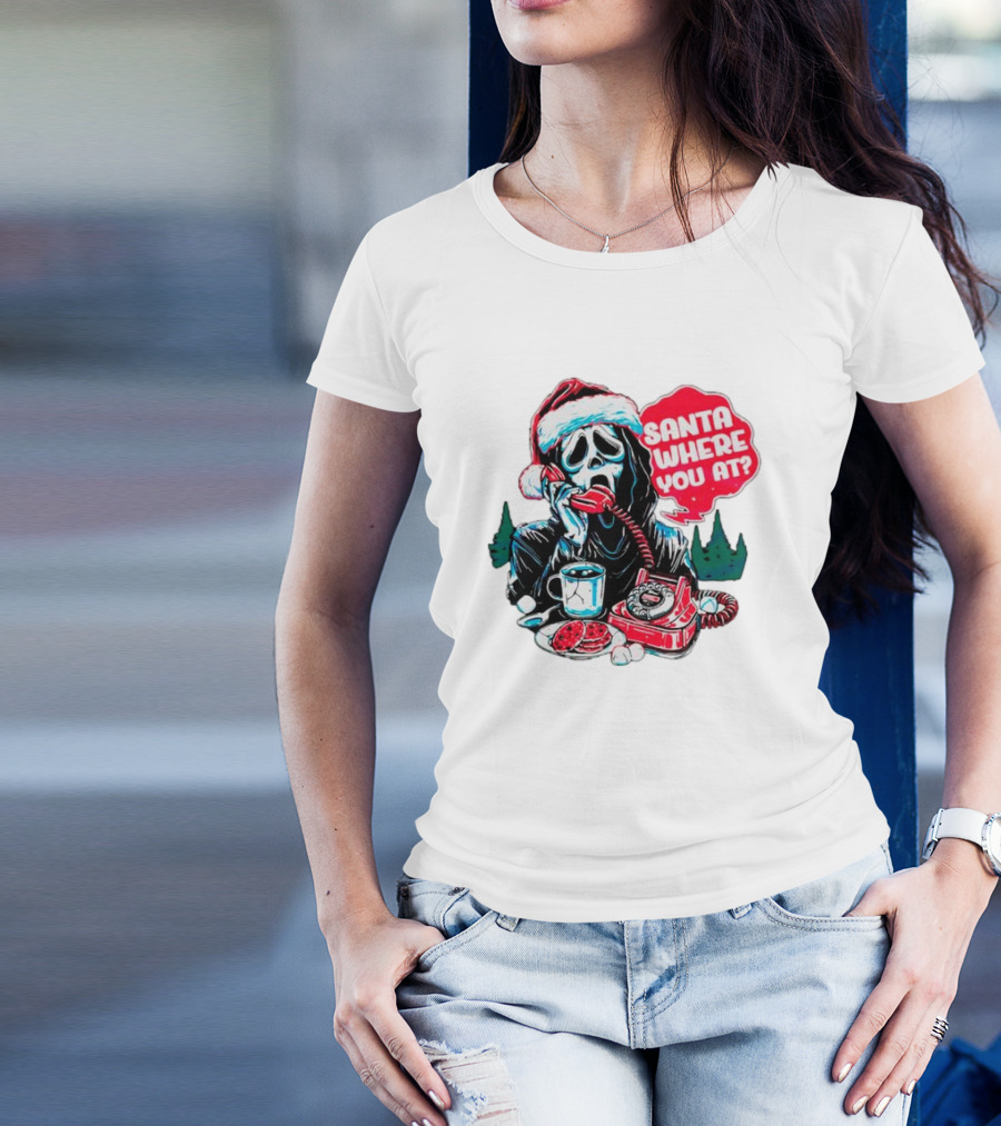 Ghost Face Santa Where You At? T-Shirt