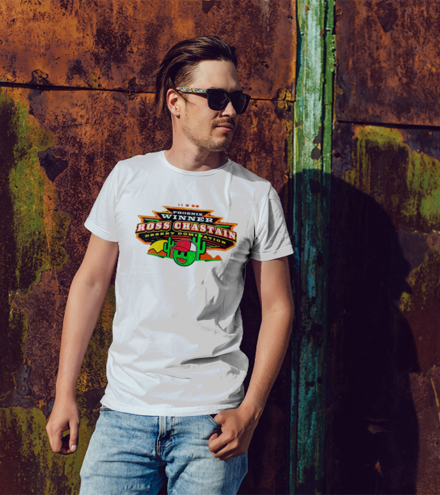 Phoenix Winner Ross Chastain Desert Domination 11.5.22 Cactus And Racing Helmet T-Shirt