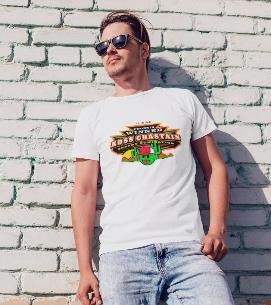 Phoenix Winner Ross Chastain Desert Domination 11.5.22 Cactus And Racing Helmet T-Shirt
