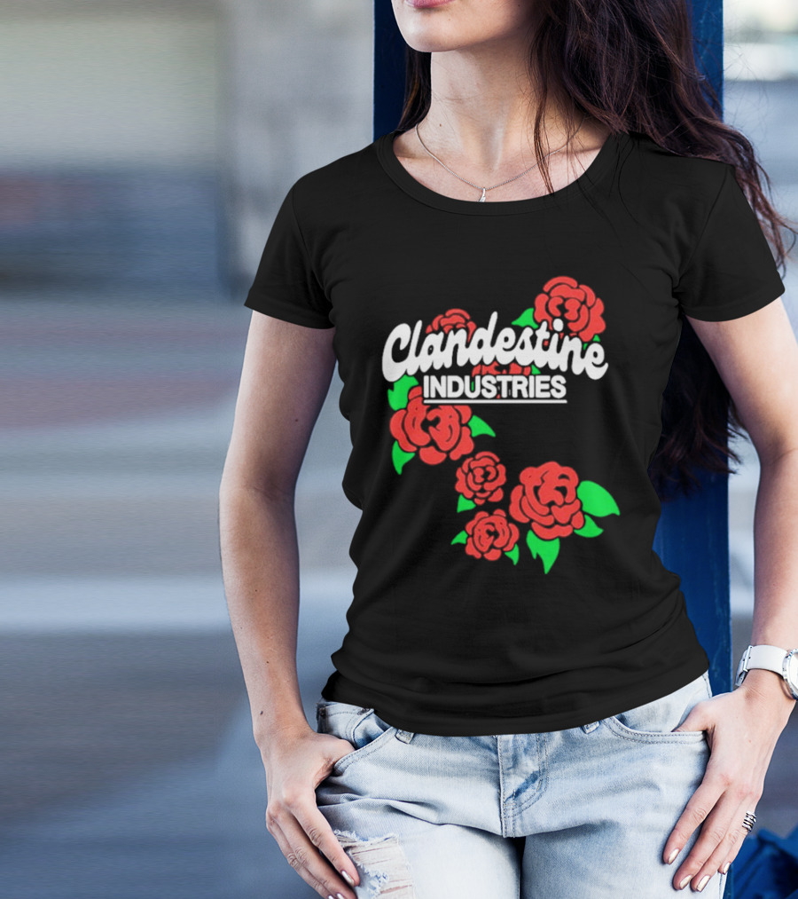 Clandestine Industries Red Roses T-Shirt