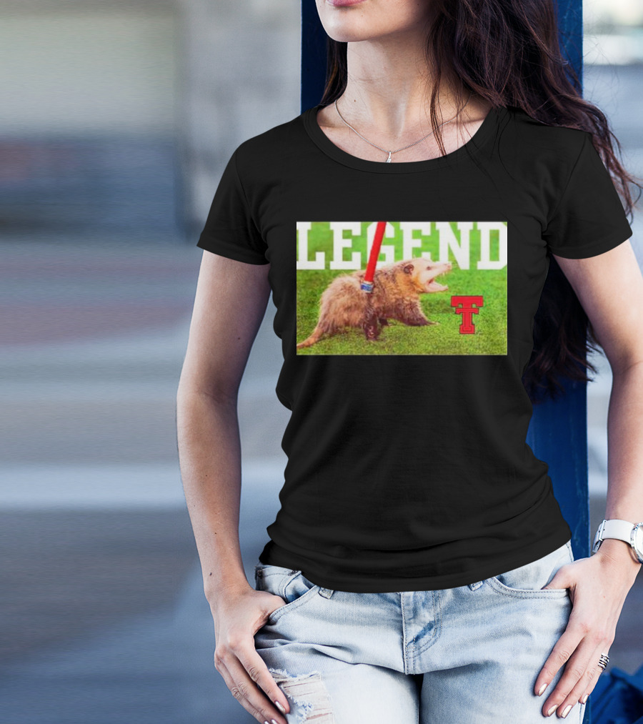 Opossum Legend Texas Tech Football T-Shirt