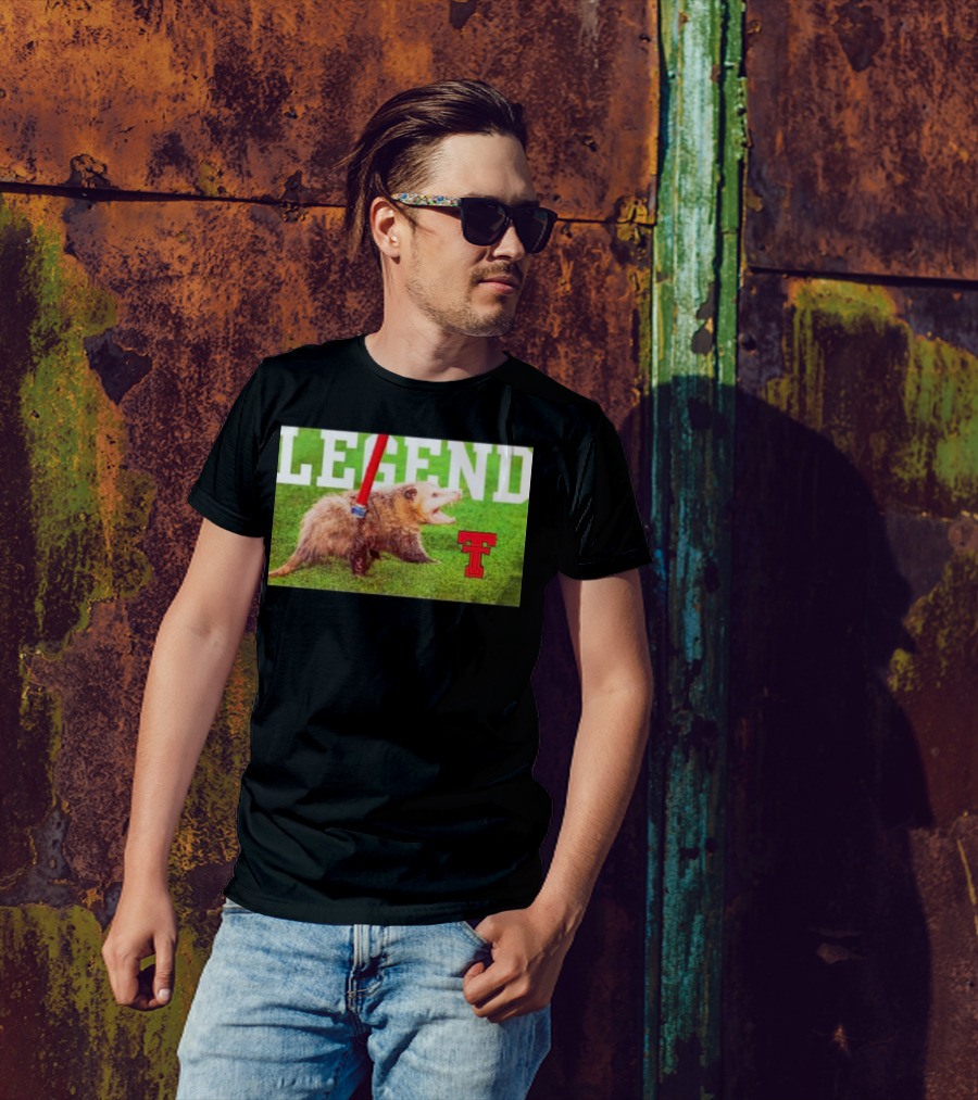 Opossum Legend Texas Tech Football T-Shirt