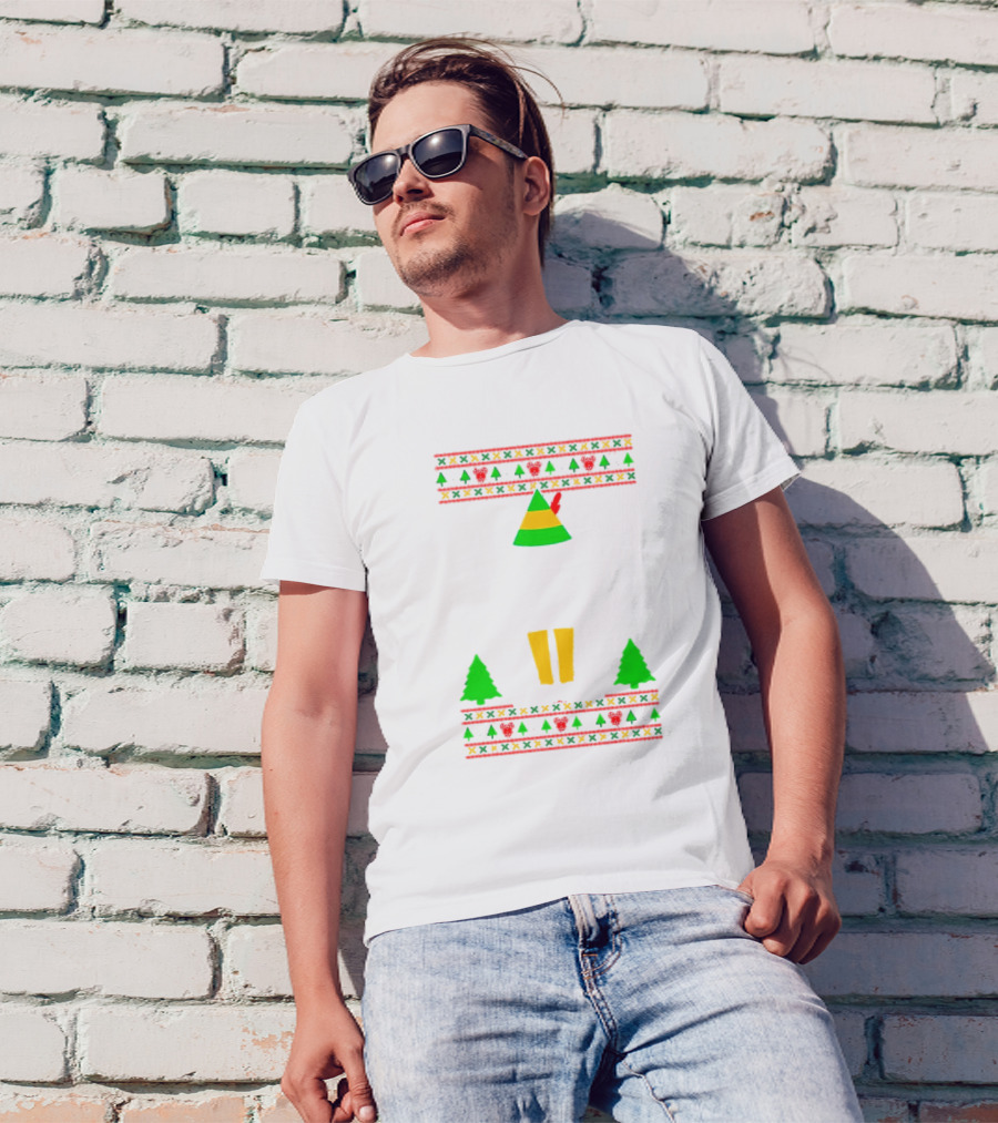 Cotton Headed Ninny Muggins Christmas Elf Hat Snowflakes Boots Trees T-Shirt
