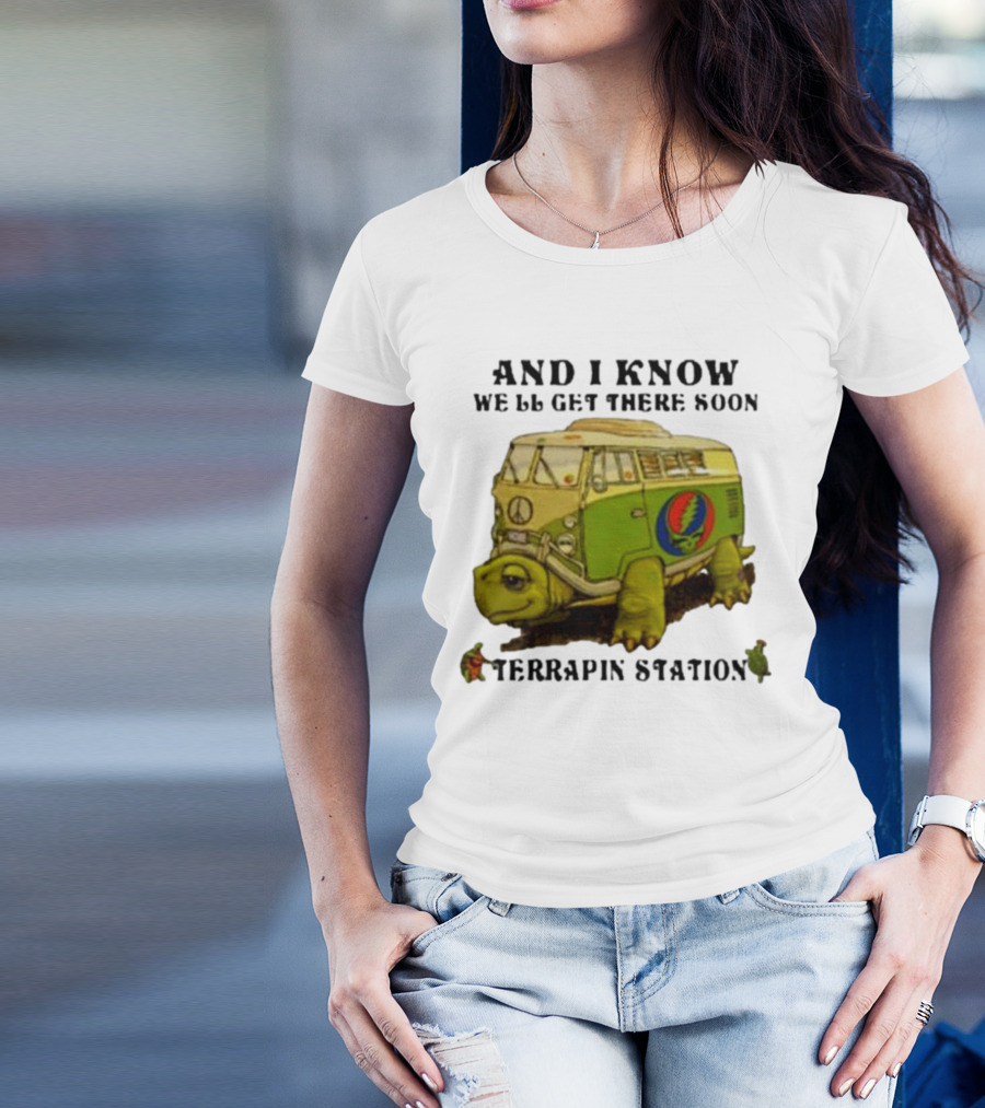 Grateful Dead Terrapin Station Turtle Bus I Know We'll Get There Soon T-Shirt