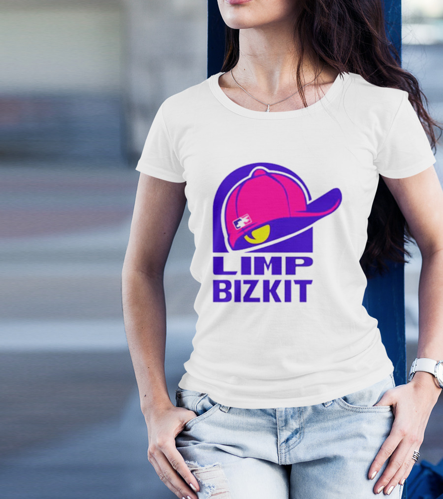 Limp Bizkit Logo With Pink Hat And Taco Bell T-Shirt
