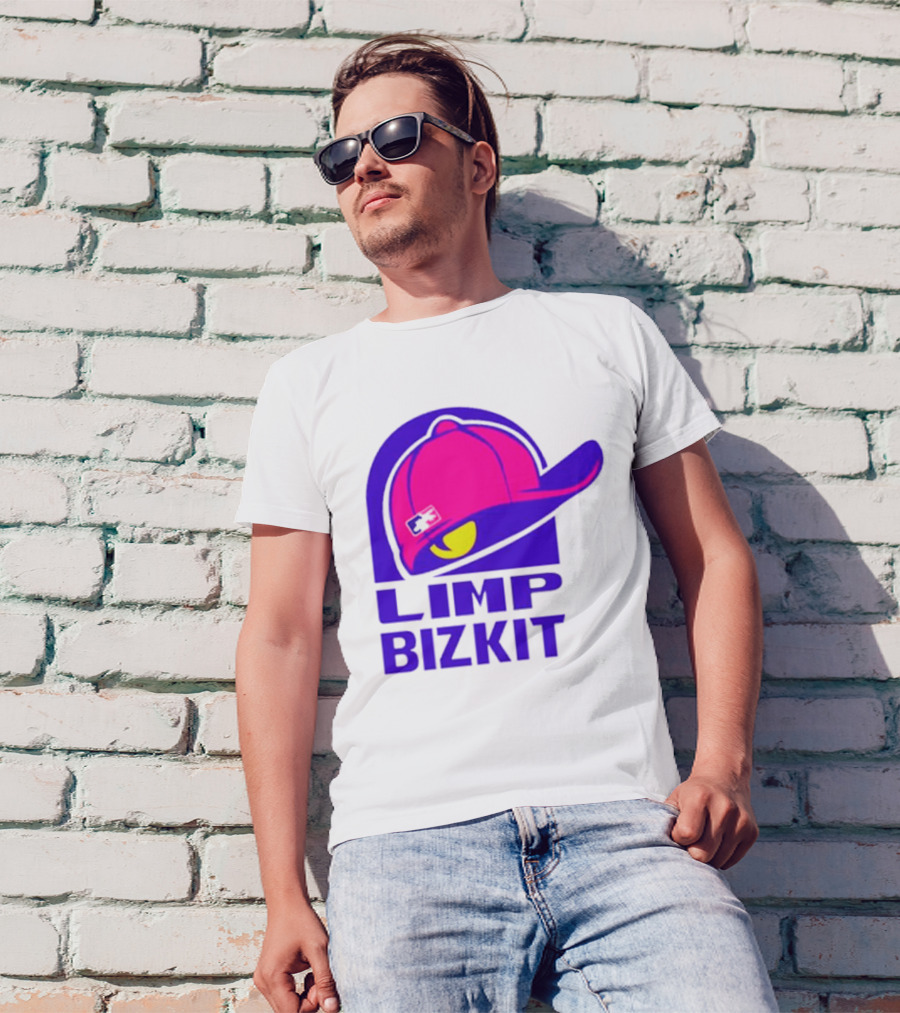 Limp Bizkit Logo With Pink Hat And Taco Bell T-Shirt