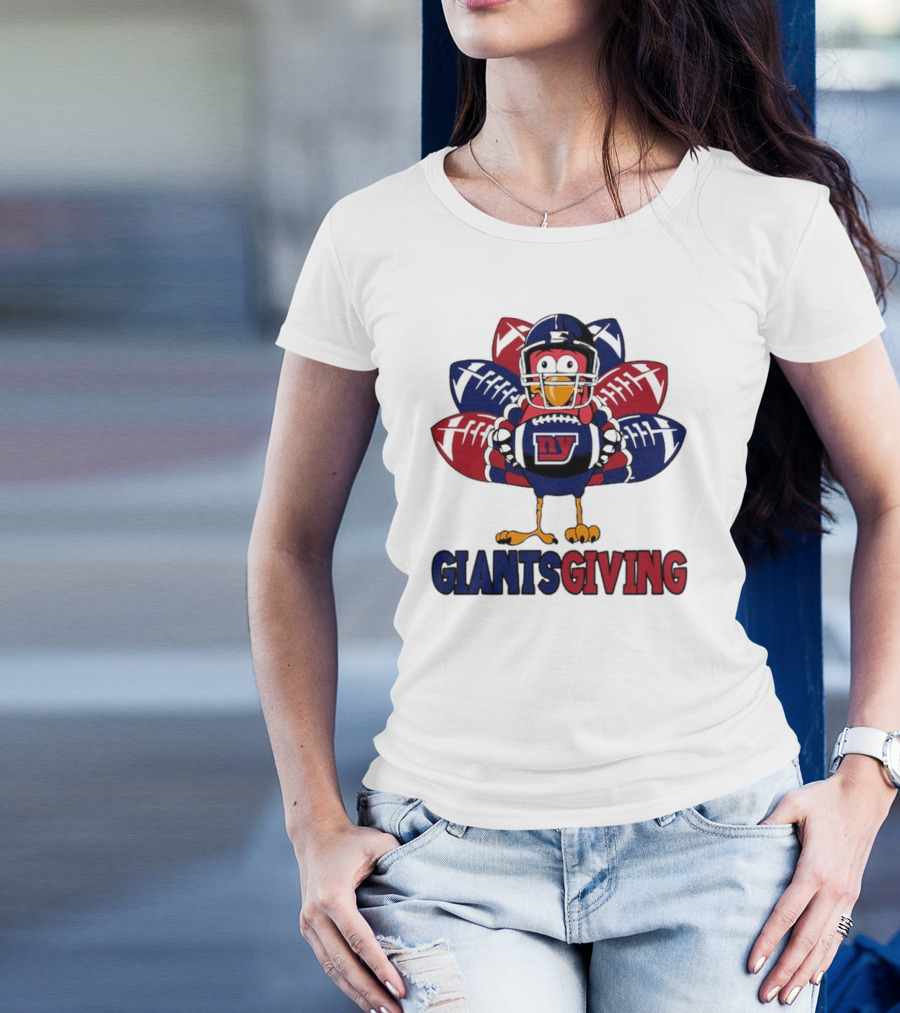 New York Giants Turkey Football Giantsgiving Thanksgiving T-Shirt