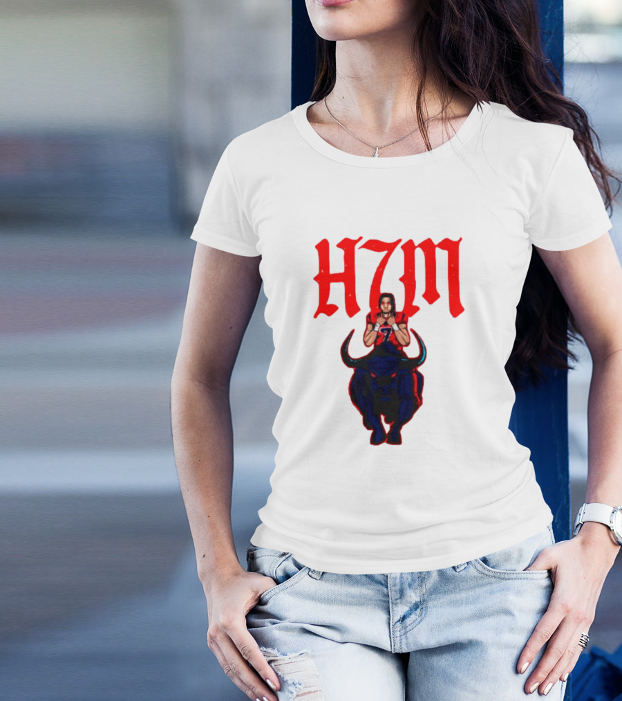 H7M CJ Stroud Houston Texans Bull T-Shirt