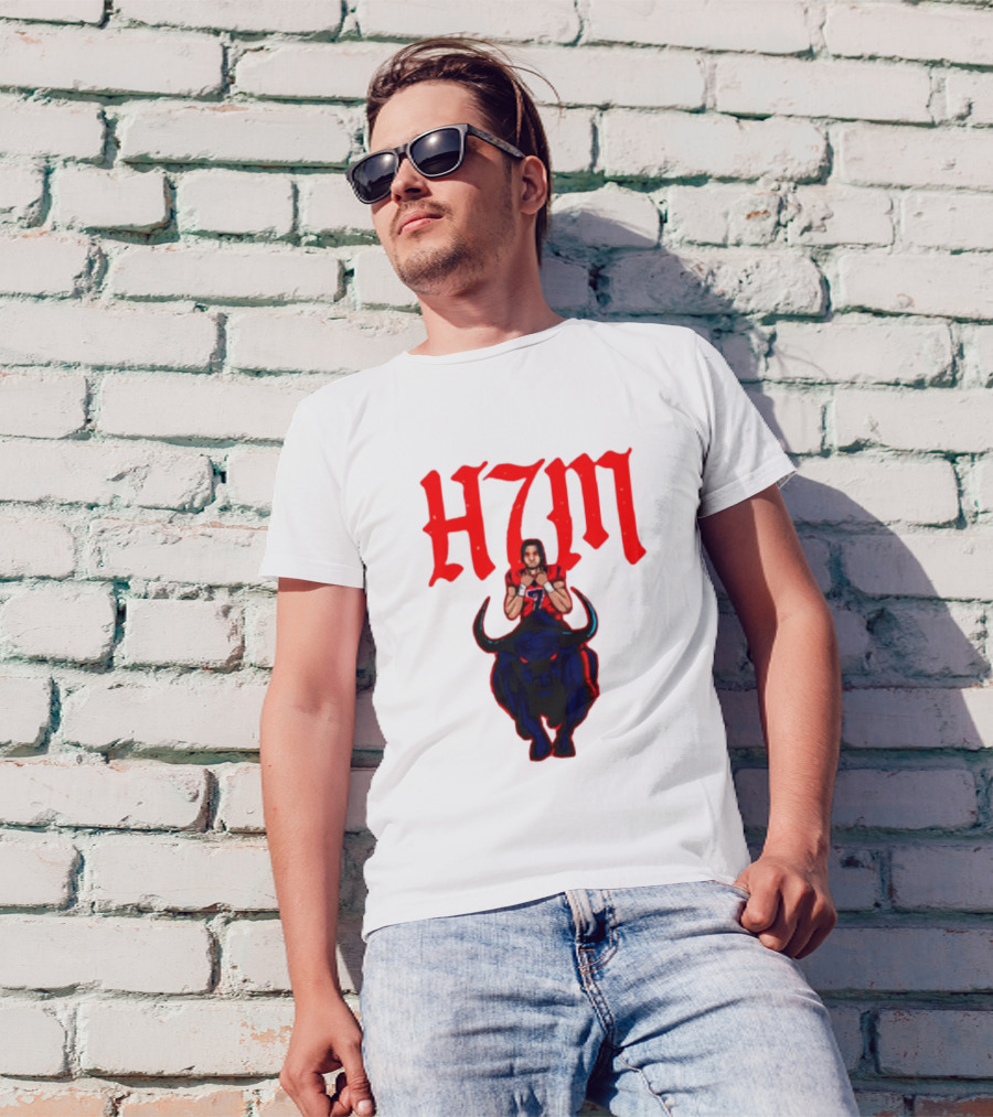 H7M CJ Stroud Houston Texans Bull T-Shirt