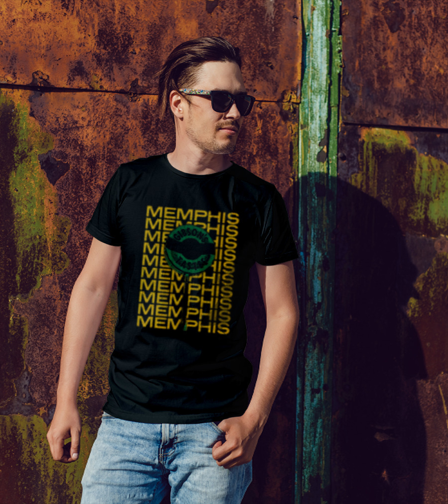 Gibson's Donuts Memphis Iconic Sweet Indulgence In Classic Green T-Shirt
