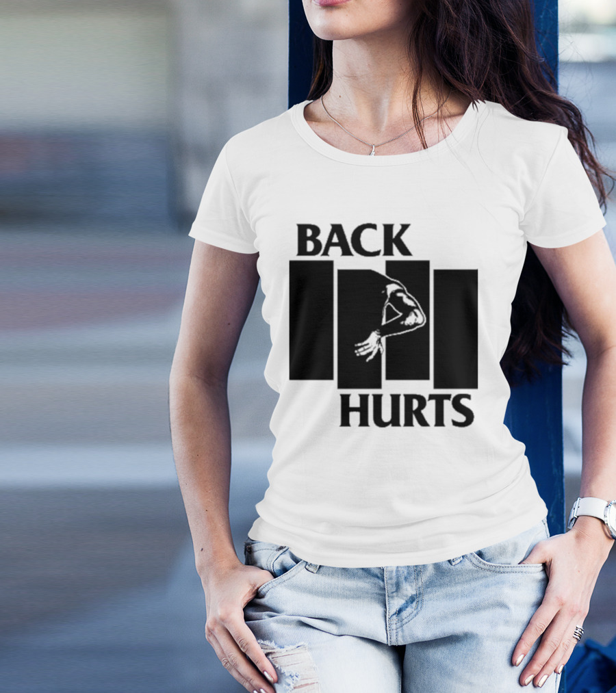 Black Flag Back Hurts T-Shirt