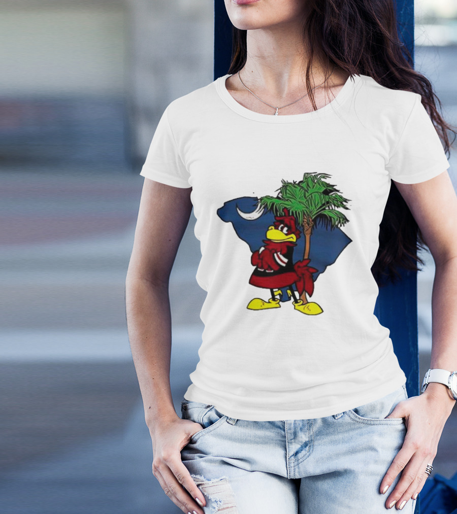 South Carolina Gamecocks Palmetto Moon Mascot T-Shirt