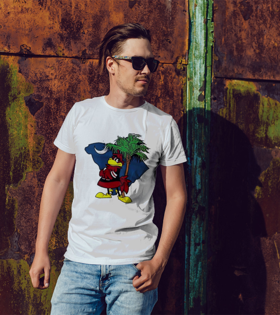 South Carolina Gamecocks Palmetto Moon Mascot T-Shirt