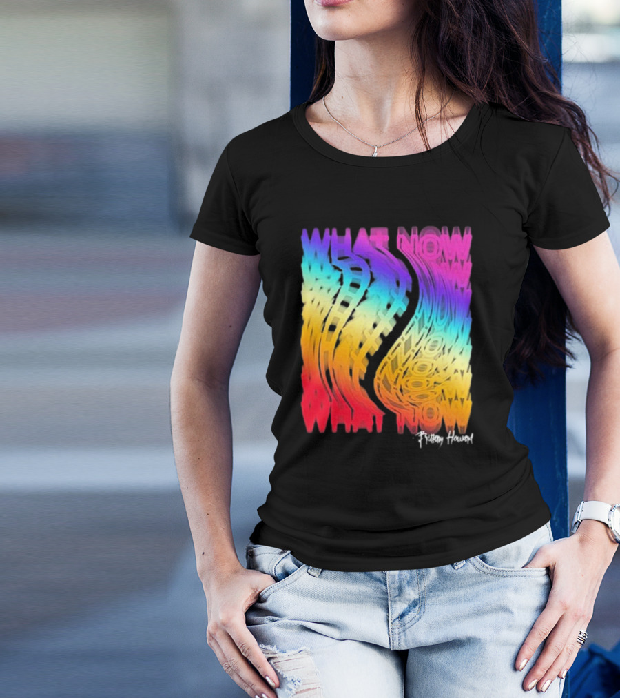 Brittany Howard What Now Colorful Distorted Text T-Shirt