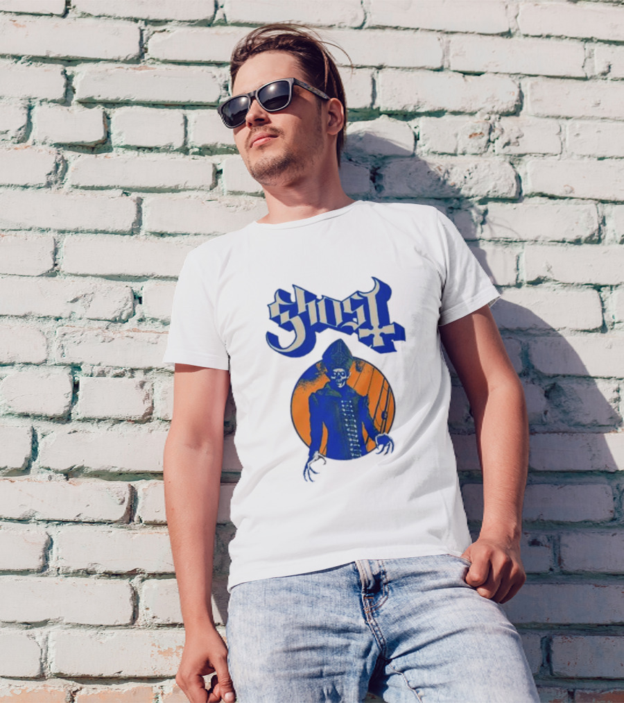 Ghost Band Blue Orange Skeleton Clown Raglan T-Shirt