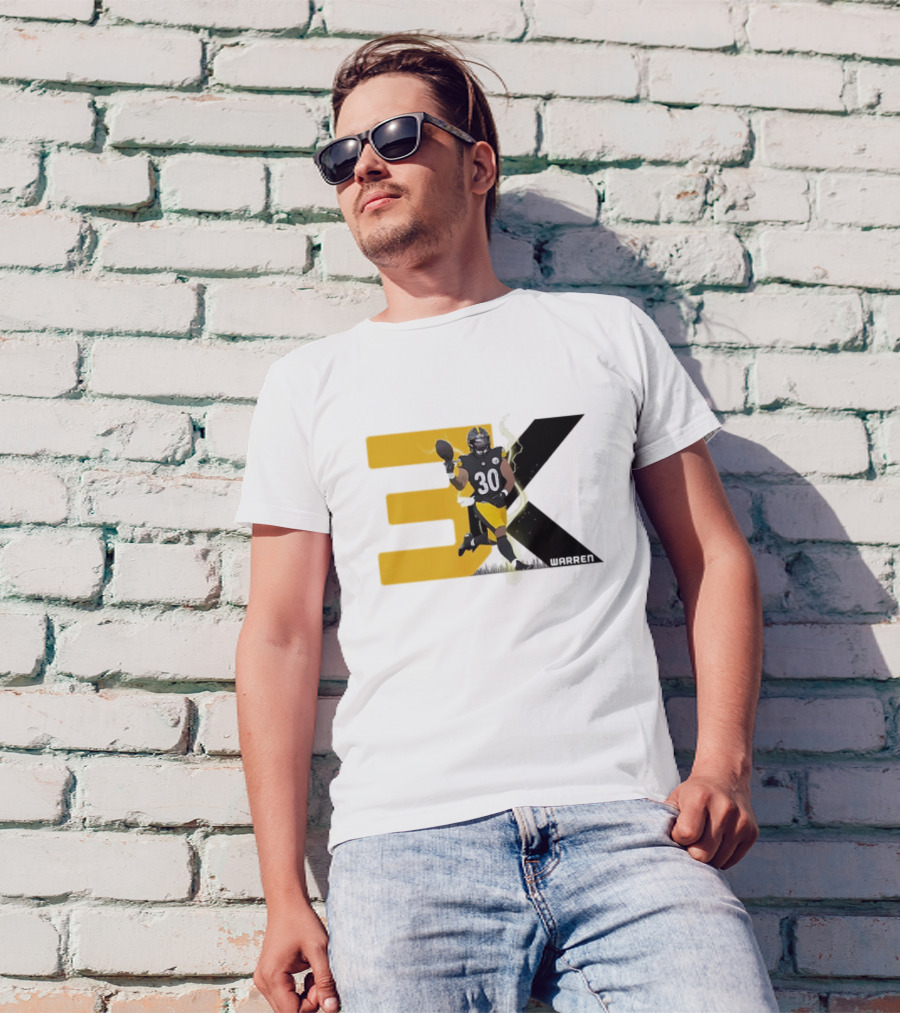 Jaylen Warren 3K 30 Pittsburgh Steelers T-Shirt