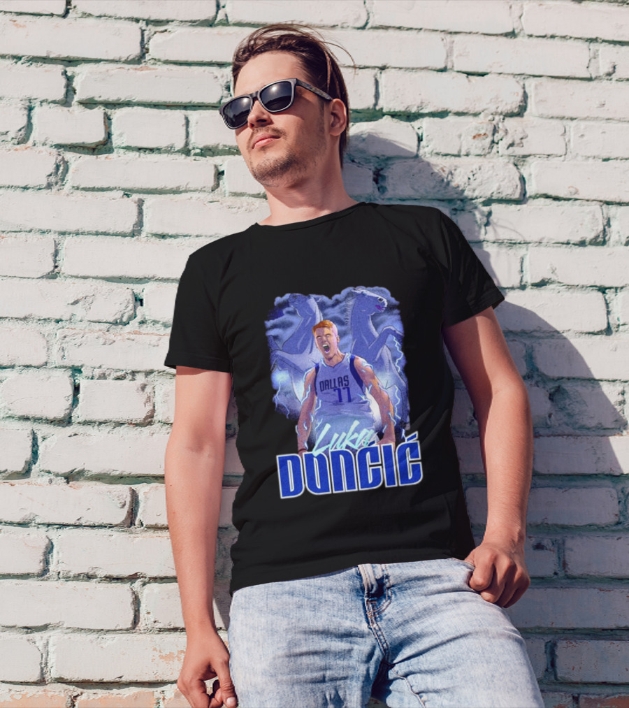 Luka Doncic Dallas Mavericks Basketball Mavericks Player T-Shirt