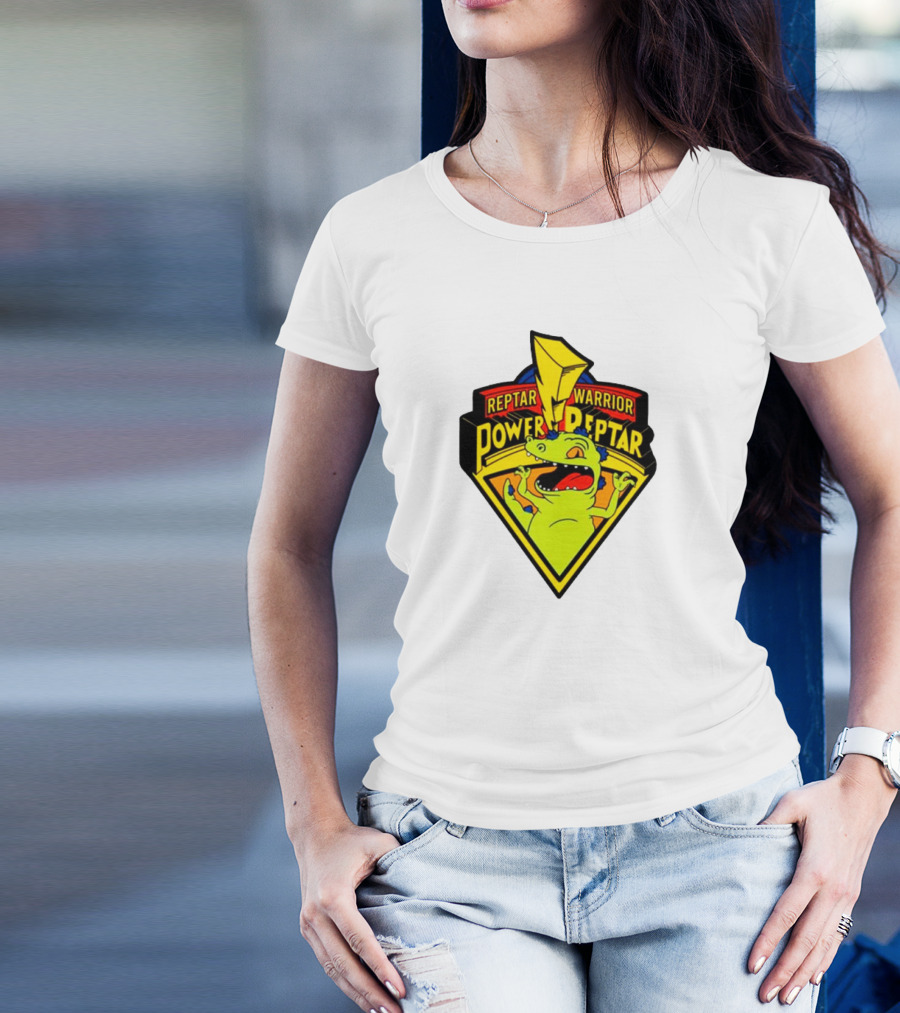 Reptar Warrior Power Peptar Rugrats Dinosaur Lightning Roar T-Shirt