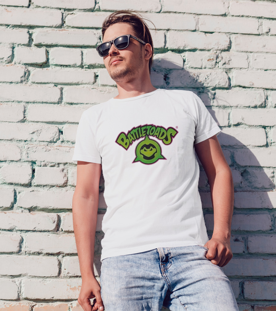 Battletoads Green Logo Frog Emblem T-Shirt