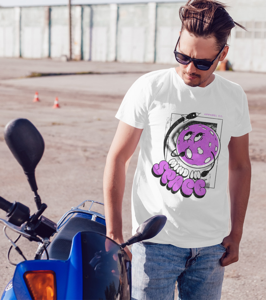 Mind In Space Apparel Co Cartoon Typographic Streetwear T-Shirt